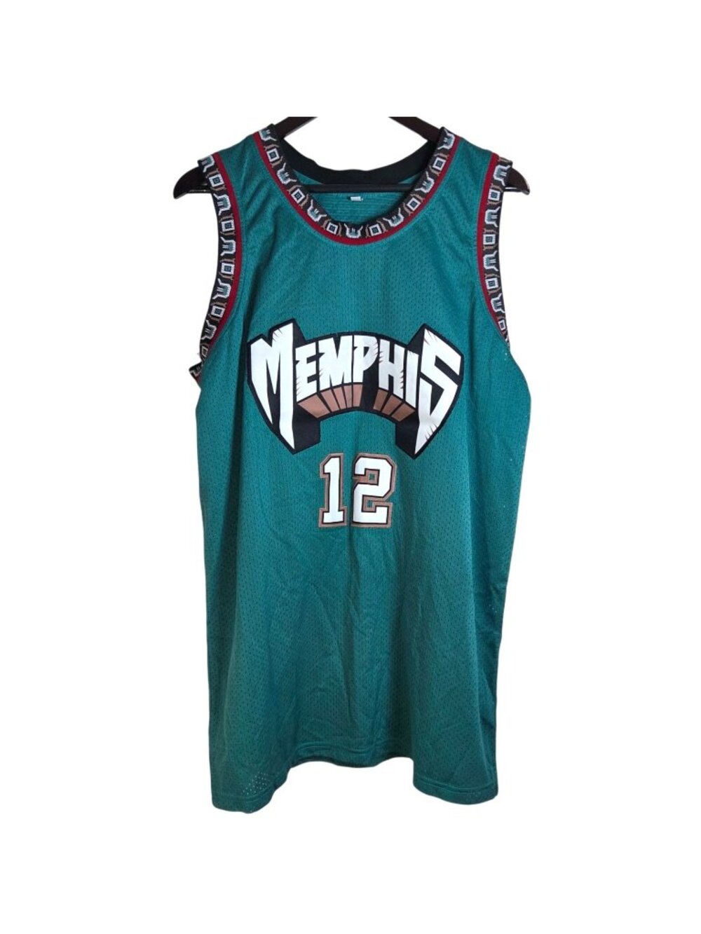 Memphis Grizzlies Ja Morant Throwback Basketball Jersey XL Teal Mesh Unbranded